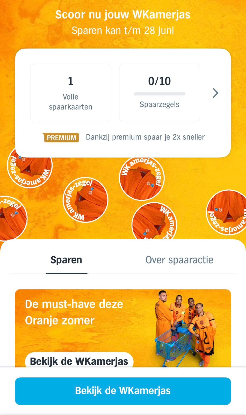 AH WK zegels kamerjas, Eén persoon, Kortingsbon