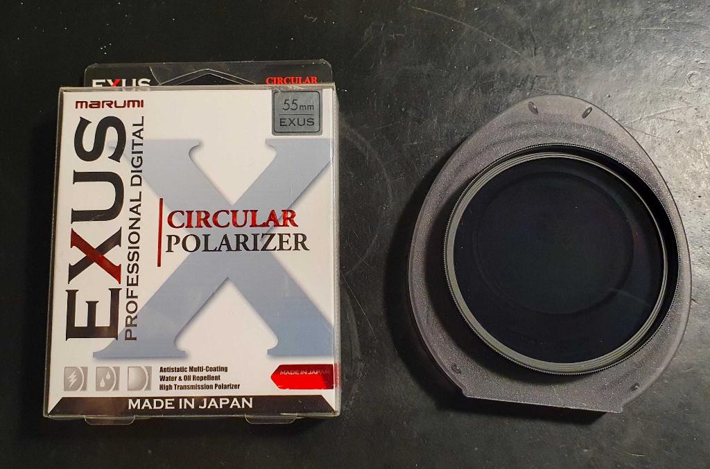 Marumi Exus Circular Polarizer CPL 55 mm, Overige merken, Polarisatiefilter, Gebruikt, Ophalen of Verzenden