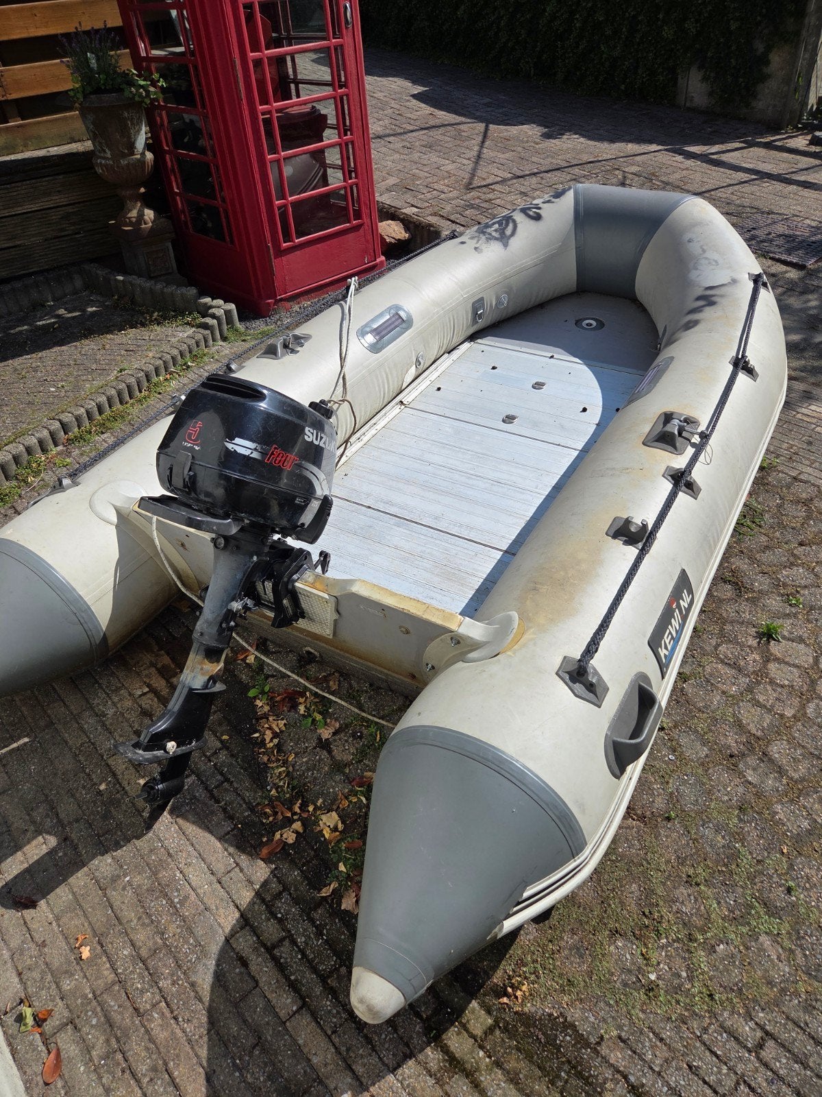 Rubberboot met 5pk Suzuki buitenboordmotor, Ophalen of Verzenden