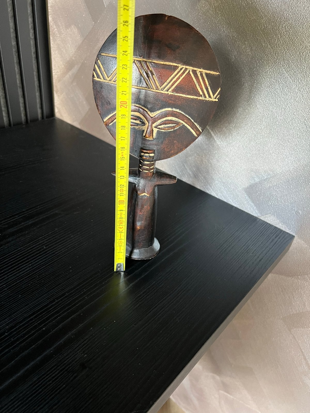 Afrikaans houten beeldje - Akua'ba vruchtbaarheidsbeeld, Antiek en Kunst, Hout, Bruin, Afrika, Ophalen of Verzenden