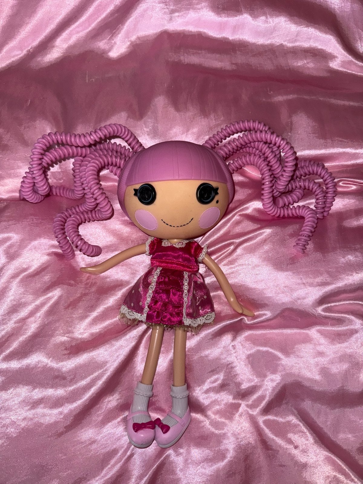 Lalaloopsy pop met roze krulhaar en jurk - Bouwjaar 2010, Ophalen of Verzenden, Gebruikt, Overige typen