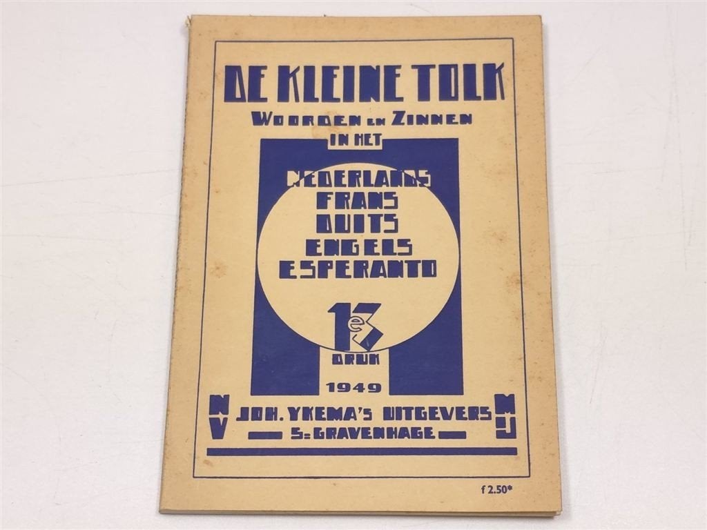Kleine Tolk — Vintage Taalboek met Esperanto, 1949, Ophalen of Verzenden