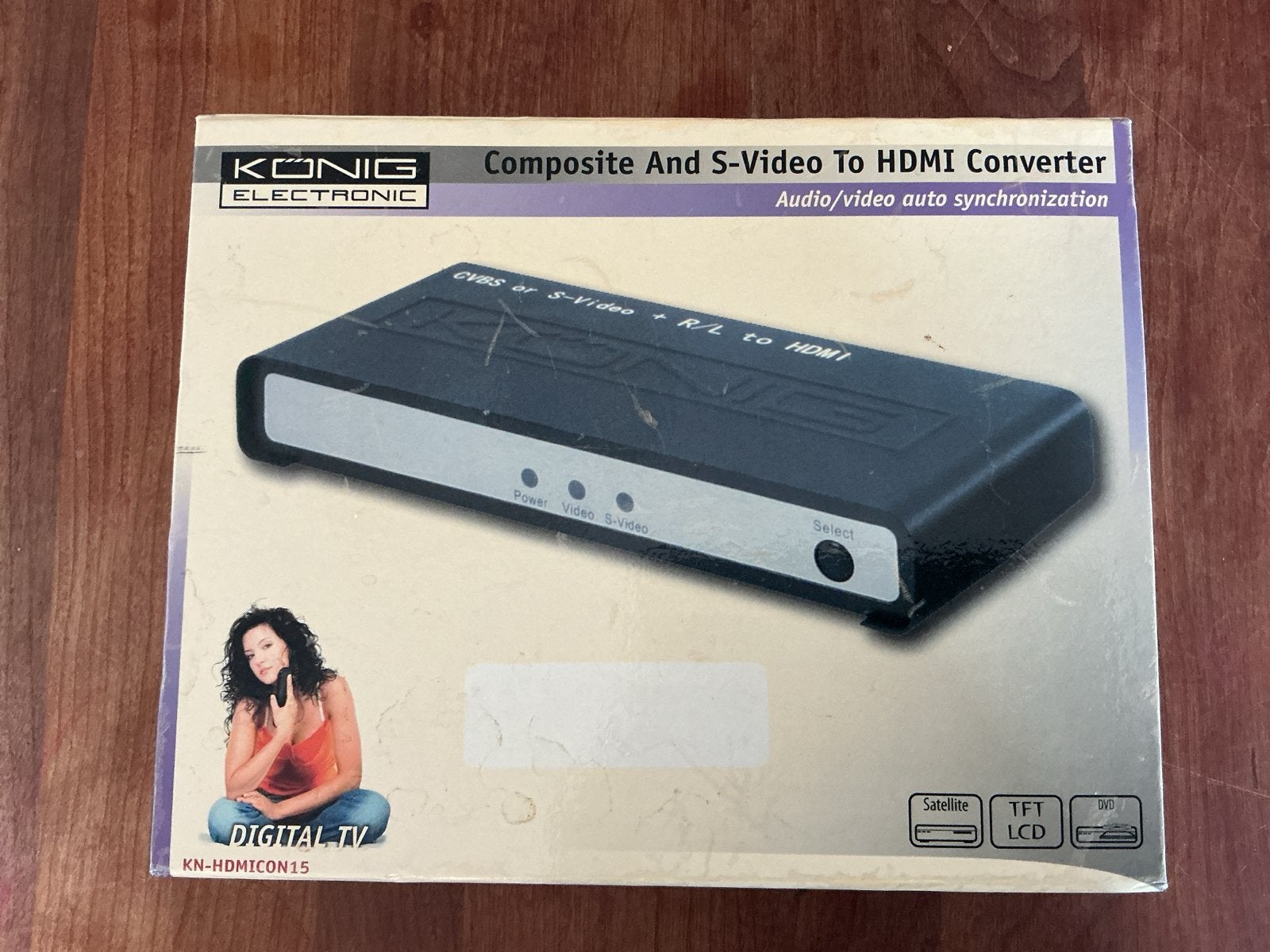 König Composite en S-Video naar HDMI Converter, Ophalen of Verzenden, Zo goed als nieuw