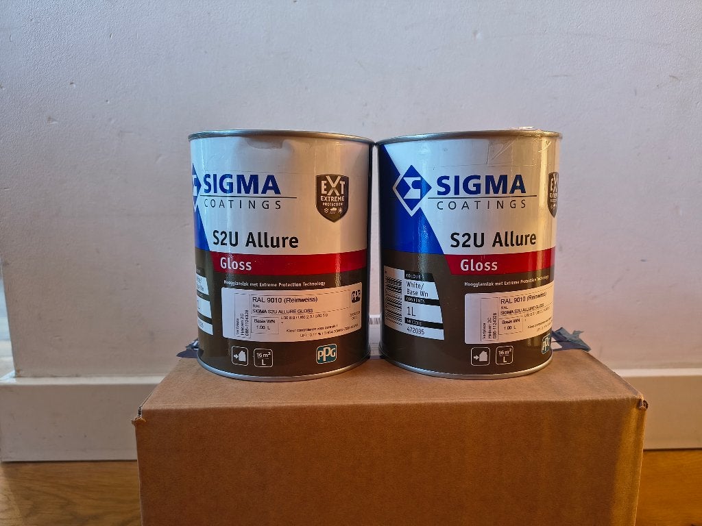 Sigma S2U Allure kleur: 9010, Wit, Nieuw, Ophalen of Verzenden, Verf