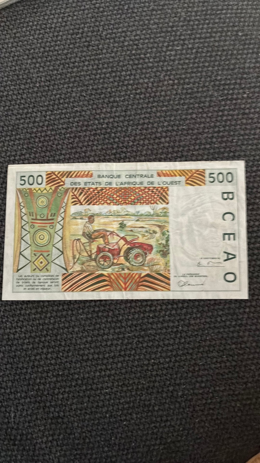 West african states 500 francs mali, Ophalen of Verzenden, Overige landen