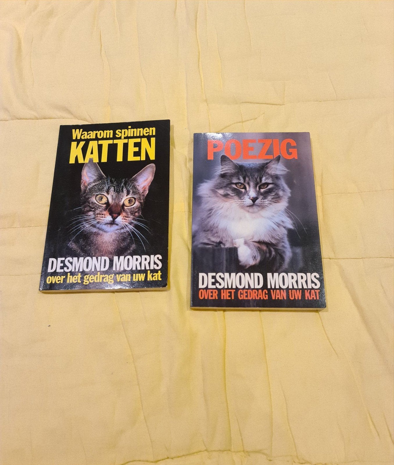 2 boeken over kattengedrag van Desmond Morris (z.g.a.n.), Boeken, Dieren en Huisdieren, Ophalen of Verzenden, Zo goed als nieuw