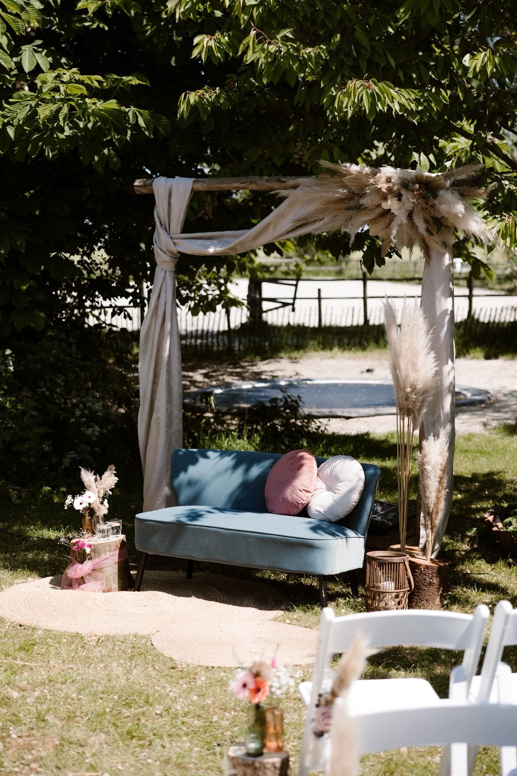 Velvet bankje blauw, Huis en Inrichting, Banken | Bankstellen, Ophalen, 75 tot 100 cm, Tweepersoons, Minder dan 150 cm