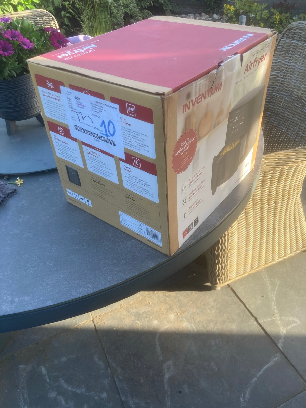 Inventum GF501HLDB Airfryer - Nieuw in doos, Witgoed en Apparatuur, Ophalen of Verzenden, Nieuw, Airfryer, 1500 gram of meer