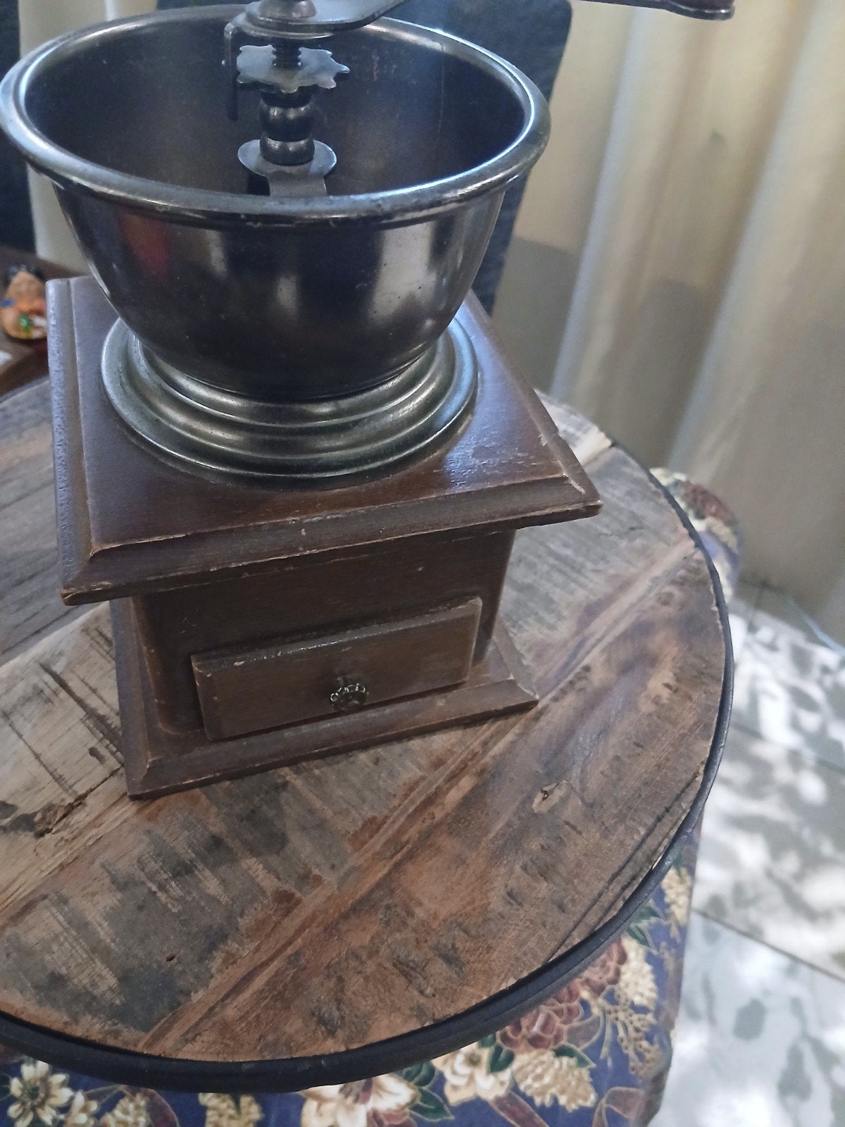 Antieke handmatige koffiemolen, Ophalen of Verzenden