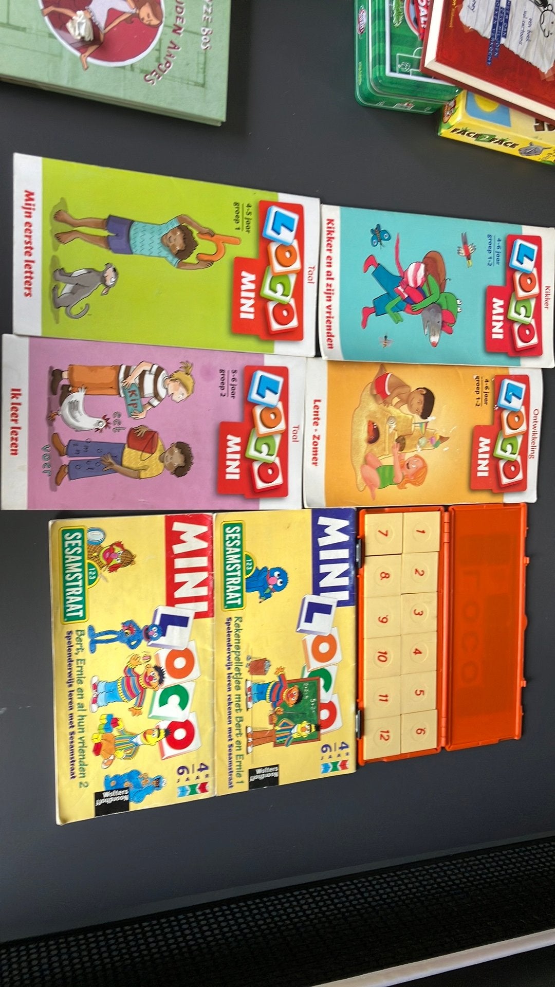 Mini Loco Educatieve Spellen - Taal en Rekenen, Kinderen en Baby's, Ophalen, Zo goed als nieuw, Taal en Lezen