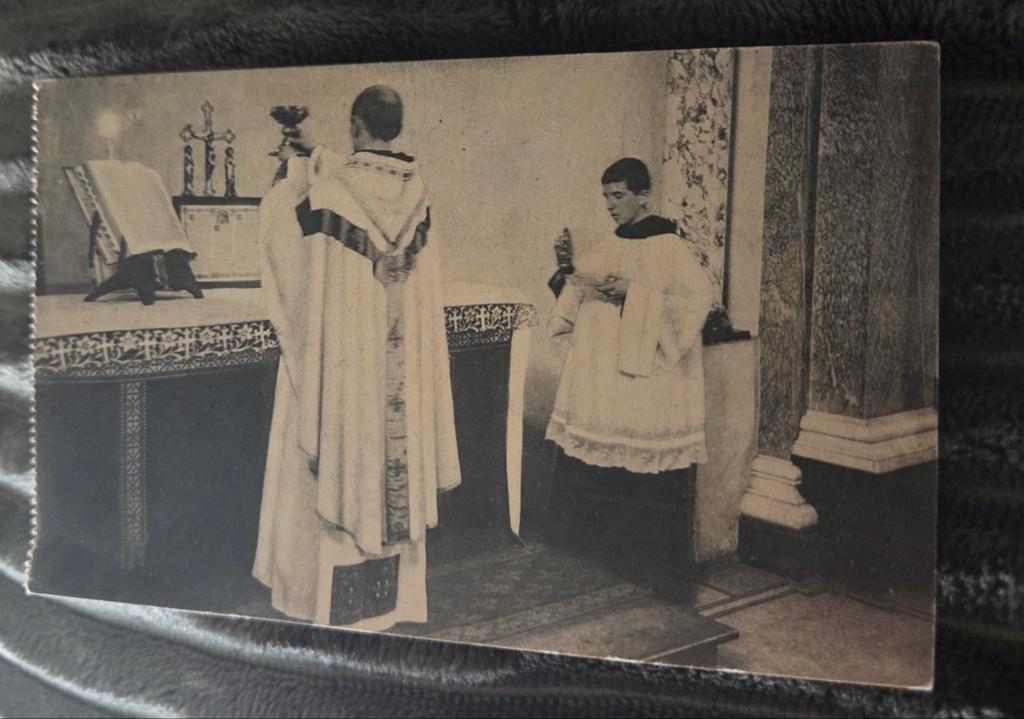 "Sacrificium Missae" (Het Offer van de Heilige Mis), Verzenden, 1920 tot 1940, Ongelopen, Overige thema's