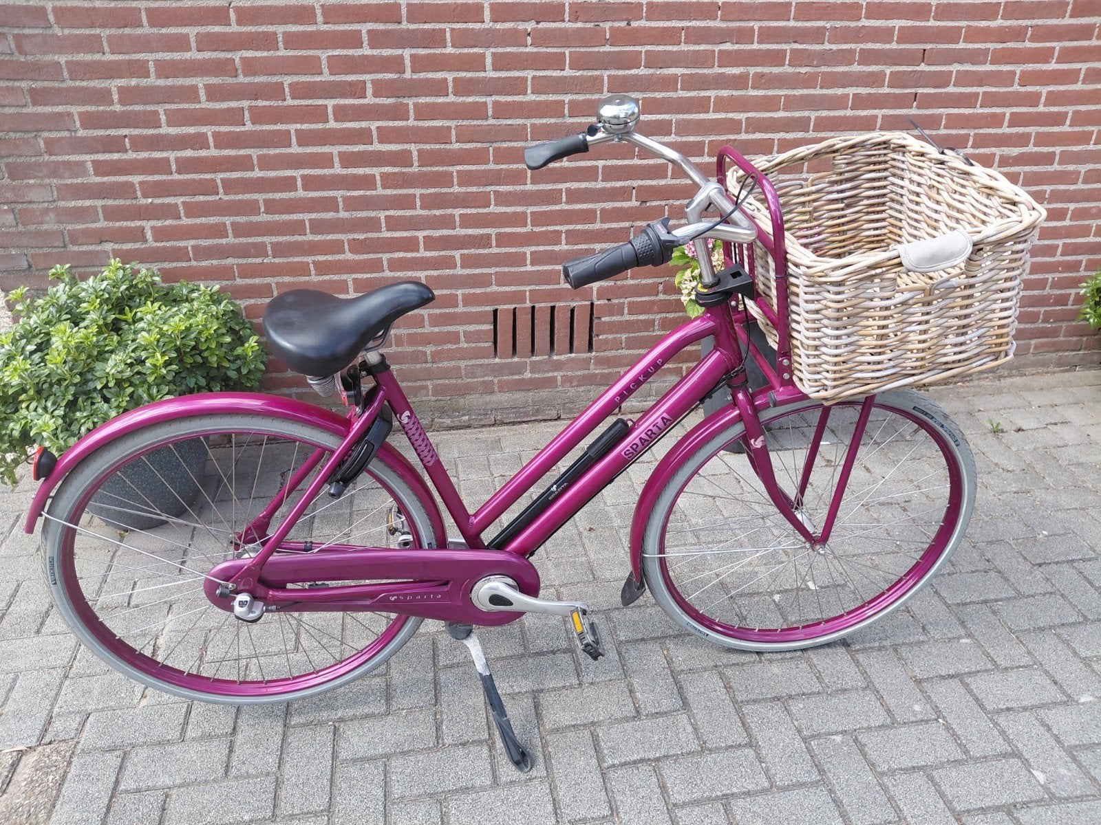Sparta Pickup Damesfiets - Roze met Mand, Terugtraprem, Sparta, Gebruikt, Versnellingen
