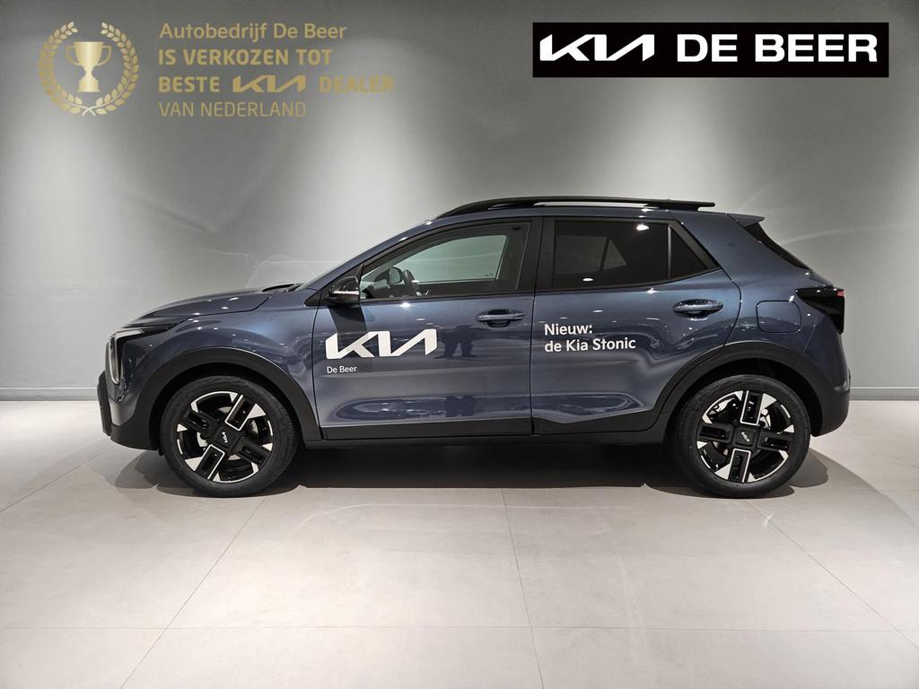 KIA Stonic New 1.0 T-GDi MHEV 115pk GT-Line Navi/ Clima/ Cru, 12 maanden, 450 kg, Gebruikt, Blauw