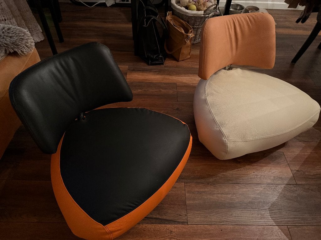 Opnieuw beklede design stoel, Ophalen, Zo goed als nieuw, Modern design LEOLUX PALLONE5, 50 tot 75 cm