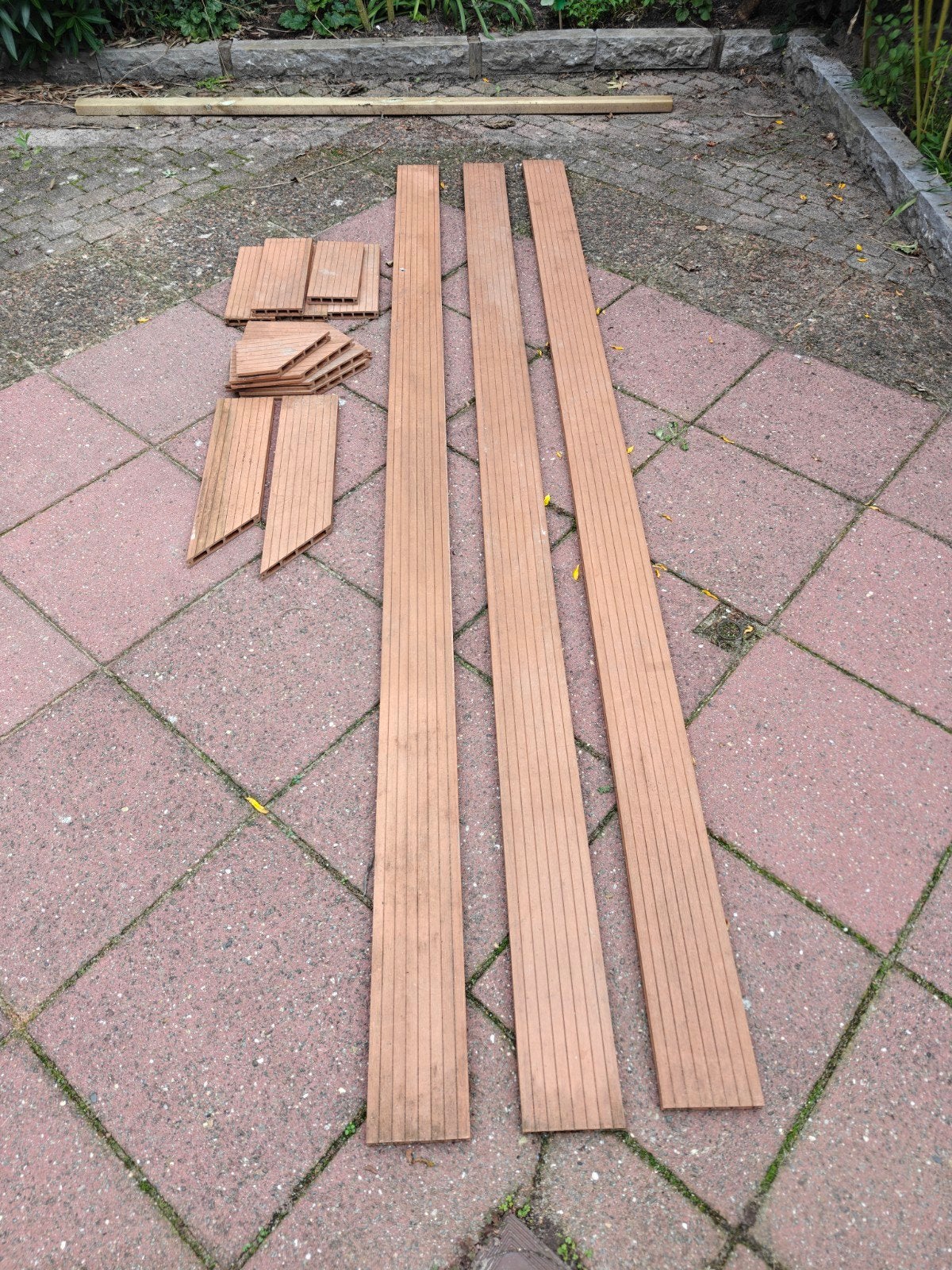 Composiet vlonderplanken holle kamer - 314x15x2,8cm, Ophalen, Gebruikt, Composiet