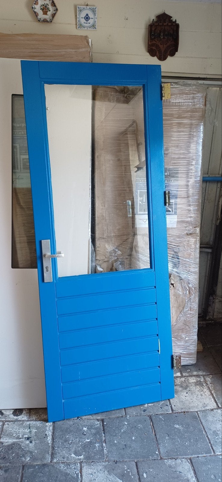 Hardhouten deur, Ophalen, Buitendeur, 200 tot 215 cm