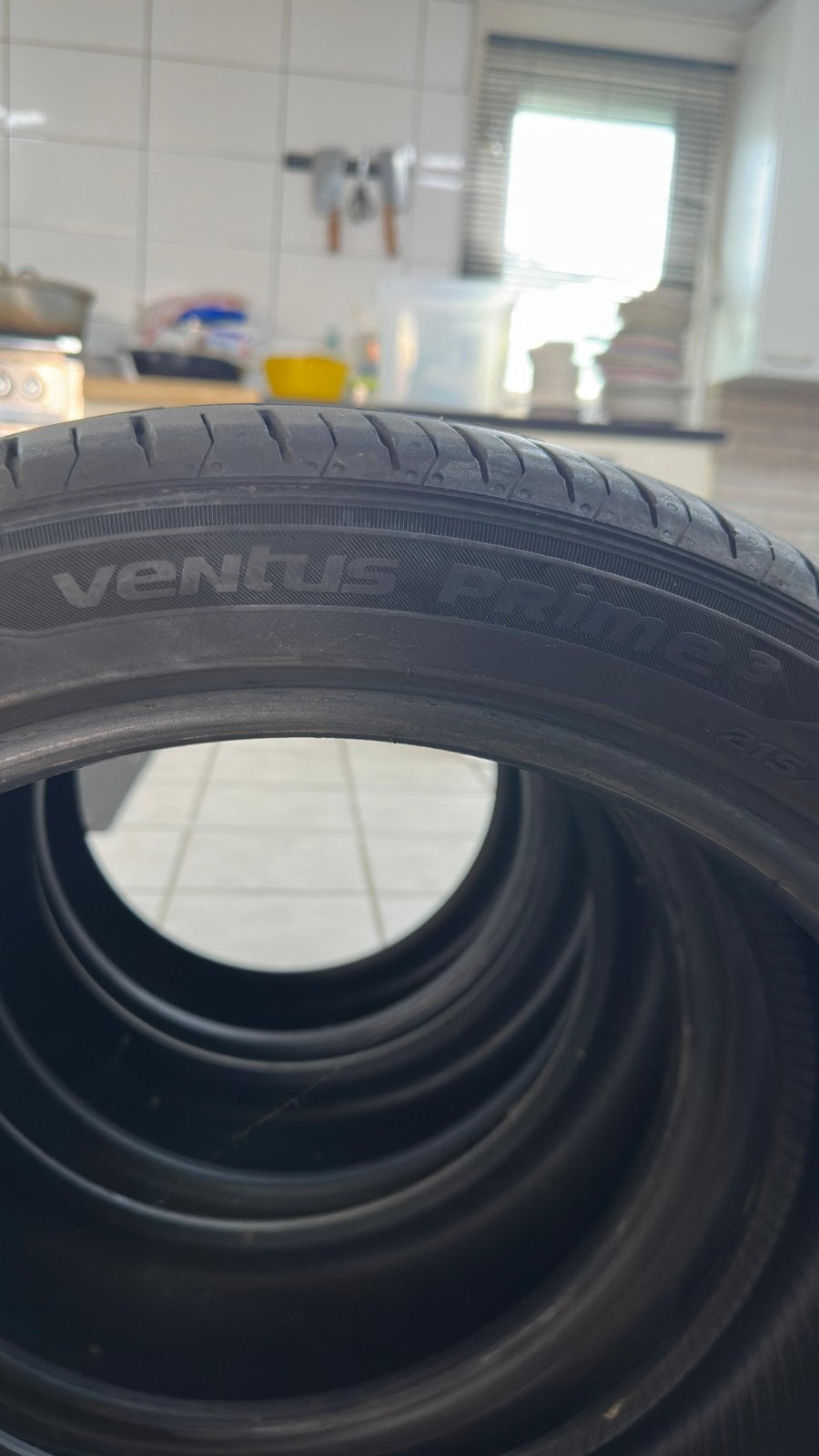 4x Hankook Ventus Prime3 215/45R18, Ophalen, 18 inch, 215 mm, Band(en)