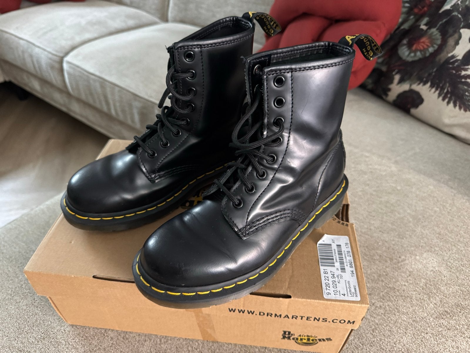Dr. Martens 1460 Smooth Zwarte Leren Laarzen Maat 37, Kleding | Dames, Schoenen, Zwart, Lage of Enkellaarzen, Ophalen of Verzenden
