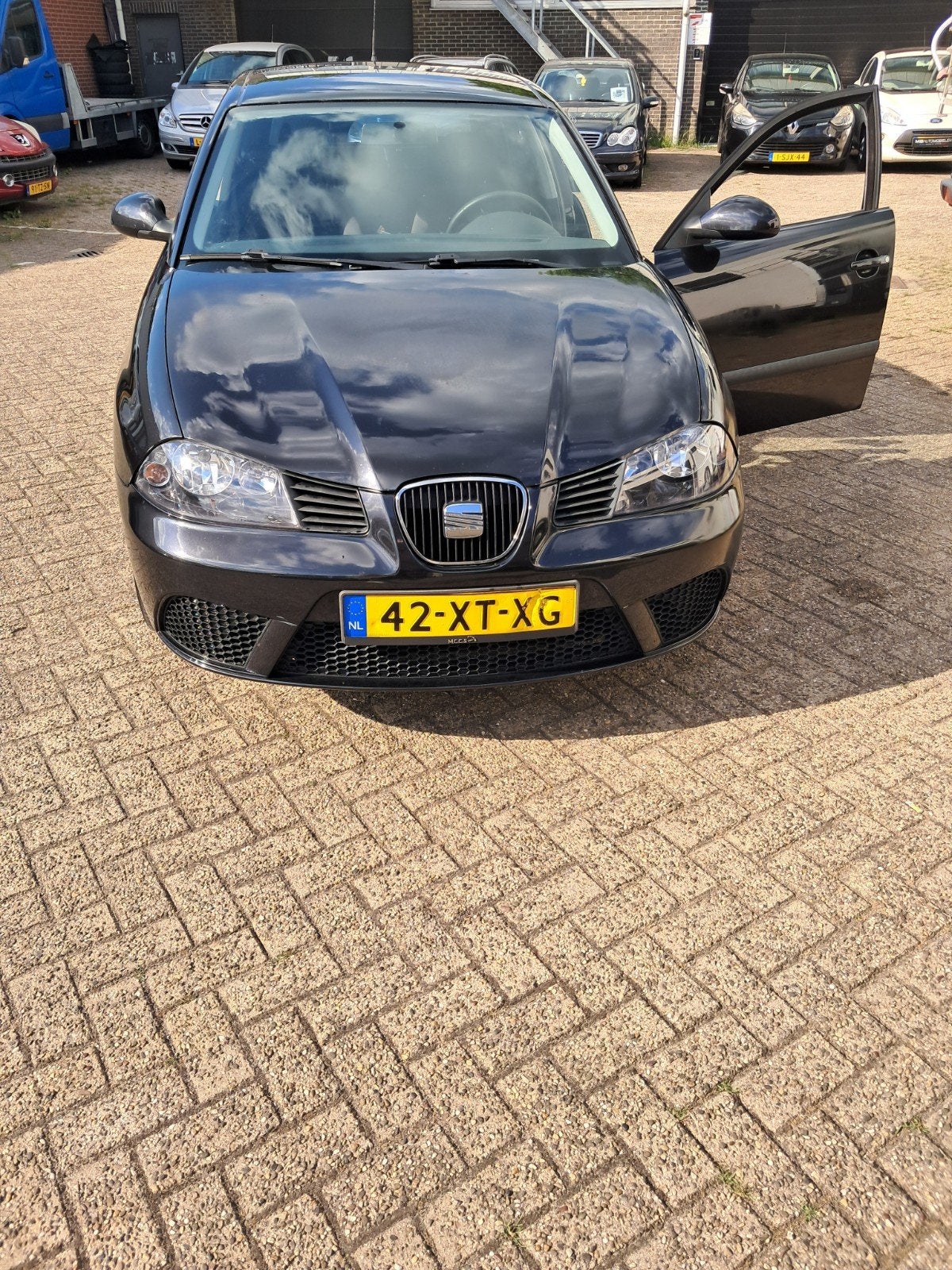 Seat Ibiza 1.2 51KW 5DRS 2007 Zwart, Auto's, Seat, Voorwielaandrijving, 1027 kg, Stof, 40 €/maand