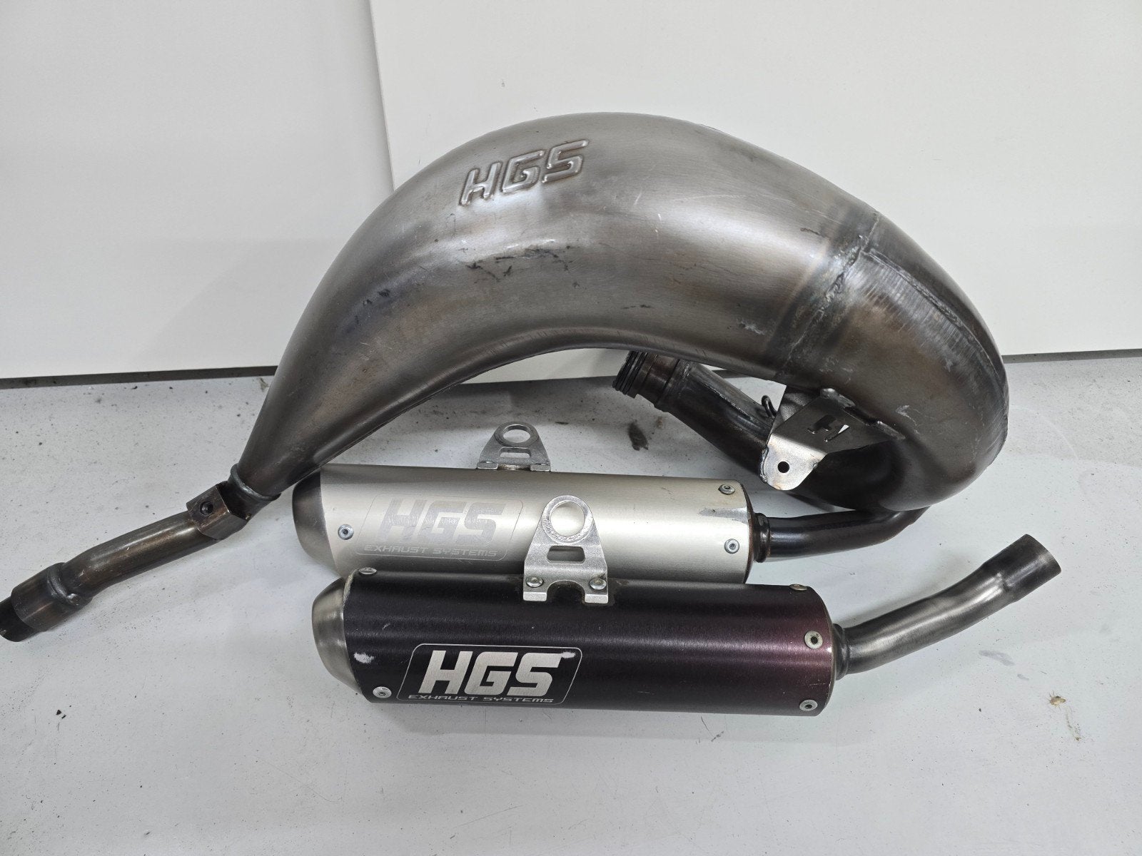 HGS uitlaat voor Yamaha YZ125 (2023) met 2 einddempers, Ophalen of Verzenden