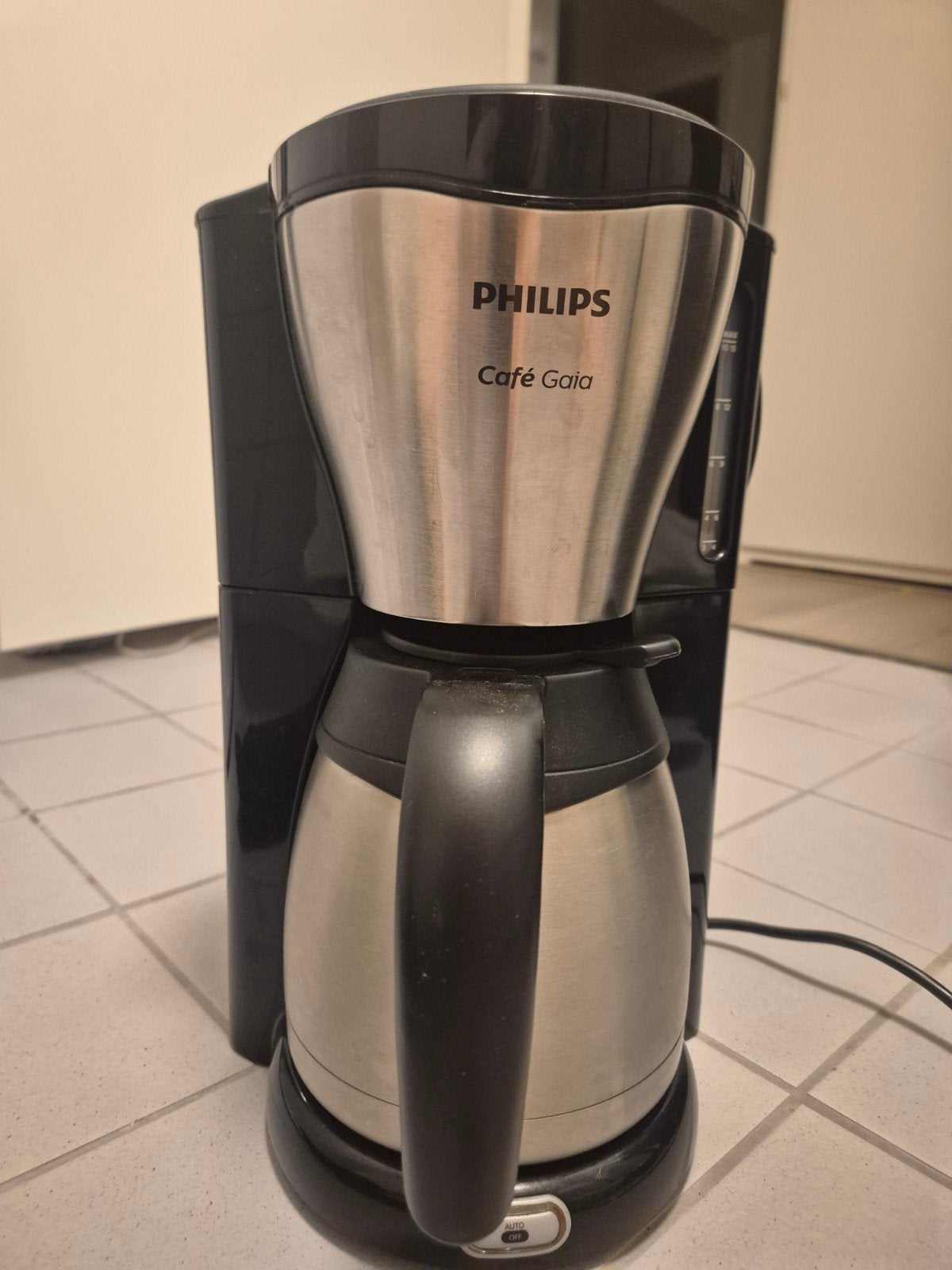 Philips Café Gaia Koffiezetapparaat - RVS/Zwart, Ophalen, 10 kopjes of meer, Koffiemachine, Gemalen koffie