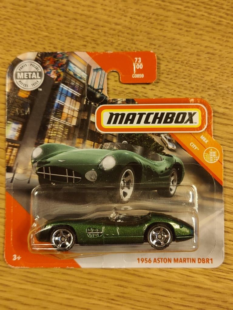 Matchbox Aston Martin DBR1 GROEN, Ophalen of Verzenden, Auto