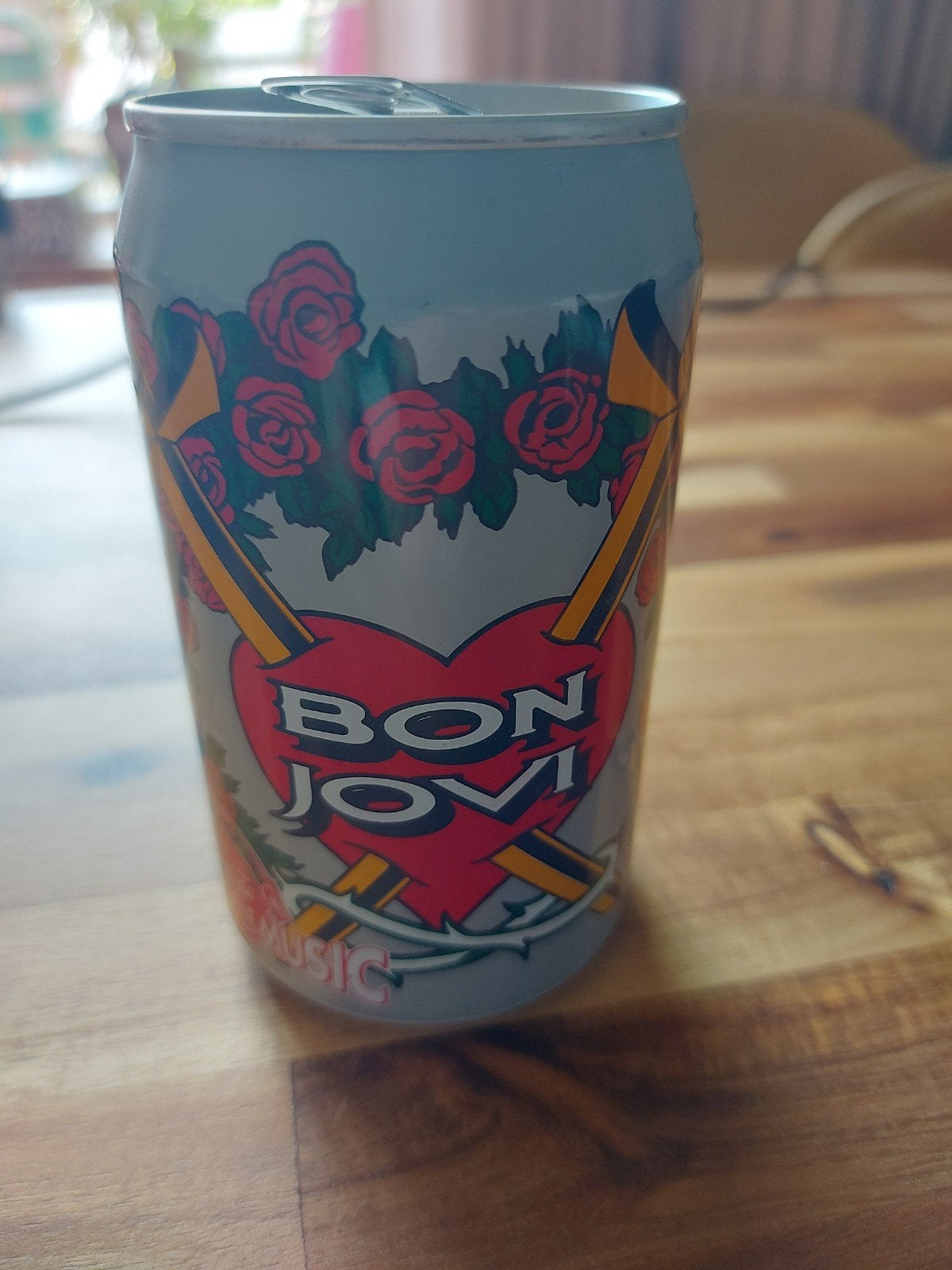 Vintage Coca-Cola Bon Jovi blikje (1993) uit Duitsland, Ophalen of Verzenden, Gebruikt
