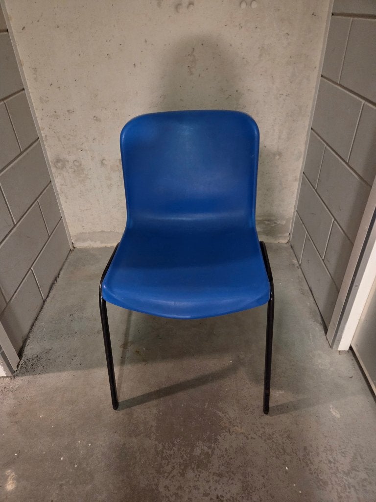 Stoelen, Ophalen, Kunststof, Gebruikt, Blauw