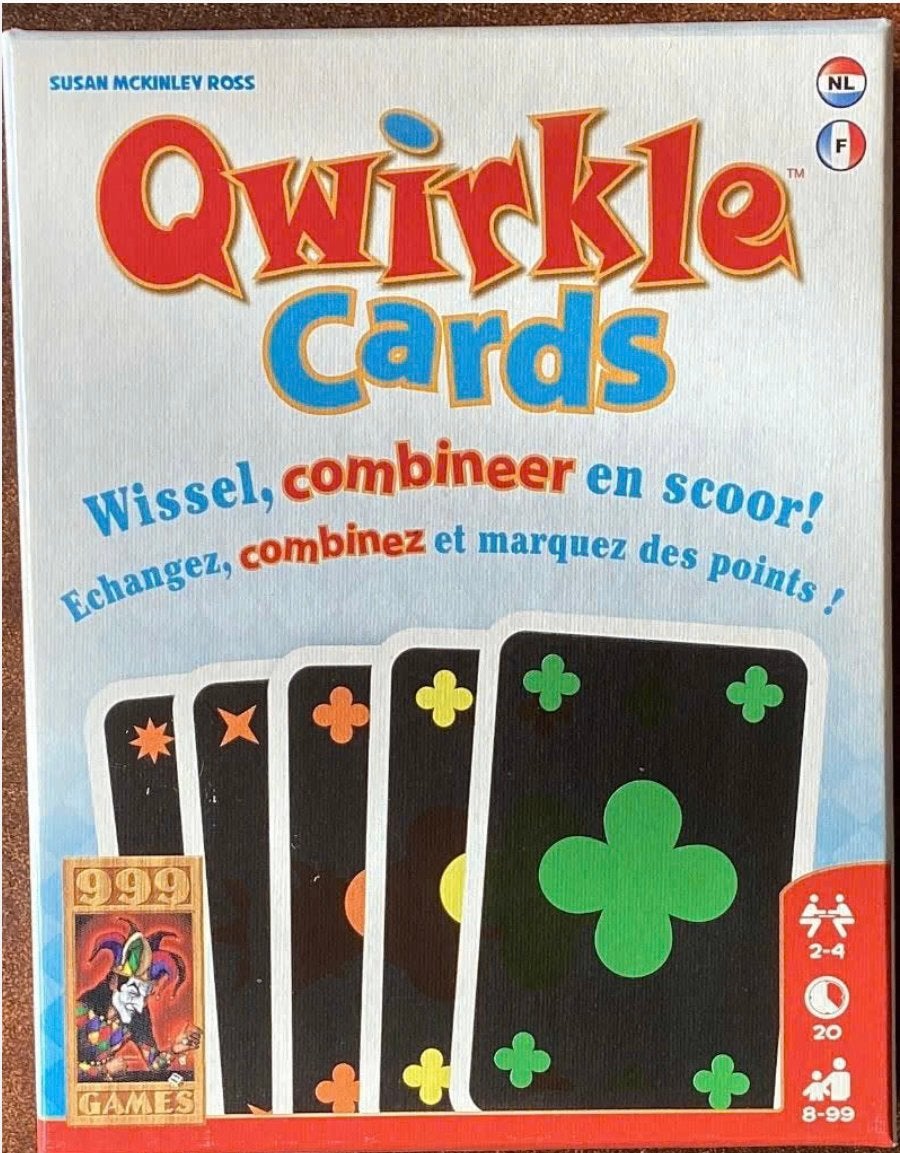 Qwirkle Cards – kaartspel van 999 Games, Ophalen of Verzenden, Zo goed als nieuw