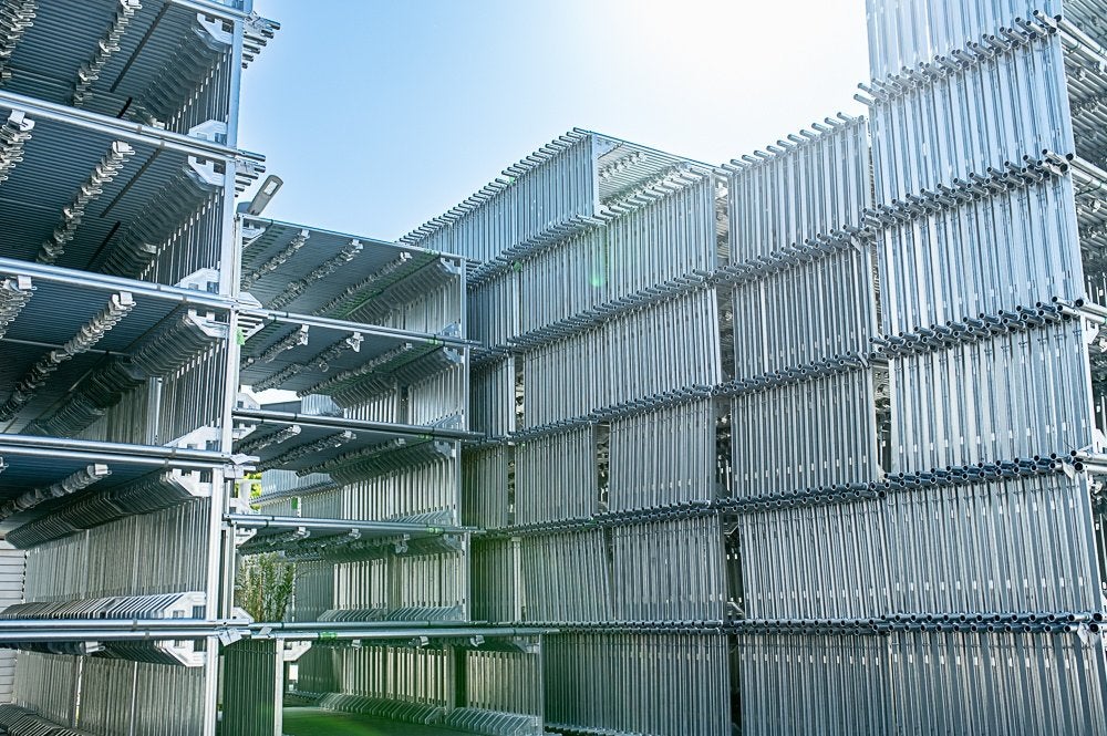 Stalen steiger | 406 m² | Snelle montage, Verzenden, Nieuw, Gevelsteiger, 5 meter of hoger