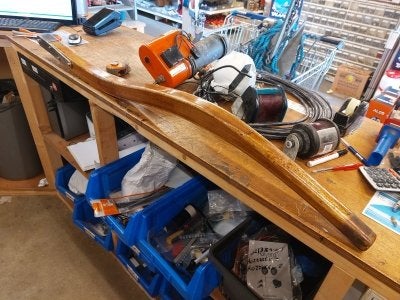 Houten helmstok 130 cm, Niet ingevuld, Gebruikt, Niet ingevuld, Niet ingevuld