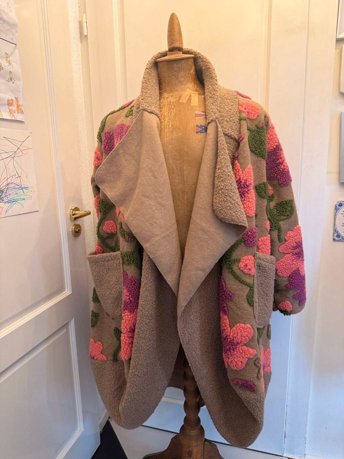 New Collection Jas - Grote Dames Maat - Wol/Polyester, Kleding | Dames, Grote Maten, Ophalen of Verzenden, Zo goed als nieuw, Meerkleurig