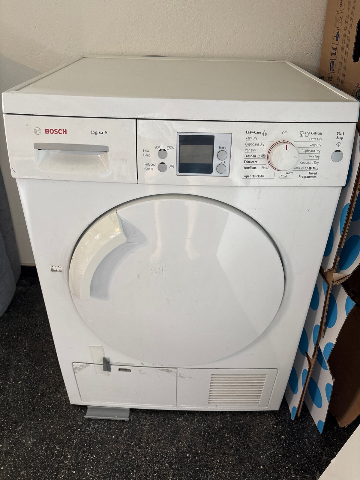 Bosch Logixx 8 droger - defect, gratis af te halen, Witgoed en Apparatuur, Wasdrogers, Ophalen, 8 tot 10 kg, Voorlader, Niet werkend