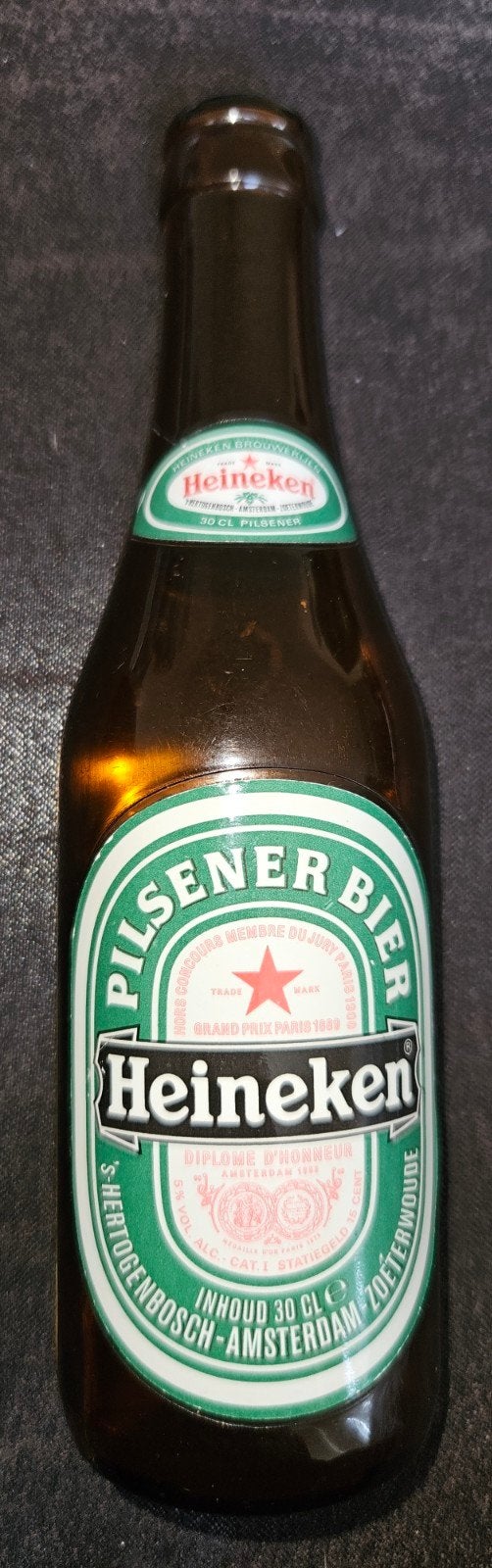 Heineken flesopener van gerecyclede bierfles, Verzamelen, Ophalen of Verzenden, Gebruikt, Flesopener, Heineken