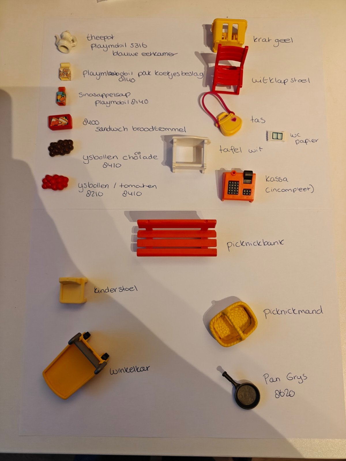 Playmobil losse onderdelen: meubels, accessoires, bomen, Ophalen of Verzenden, Gebruikt, Losse onderdelen, Overige typen