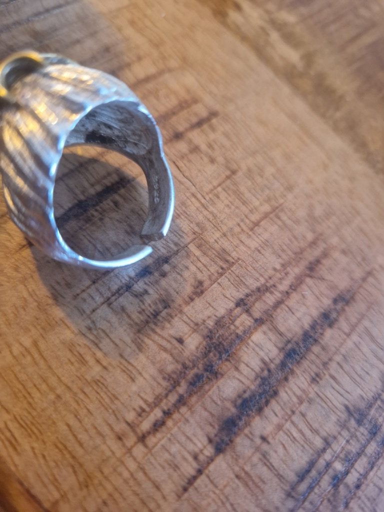 925 zilveren ring, aap. Maat 20., Ophalen of Verzenden, Zilver, Ring