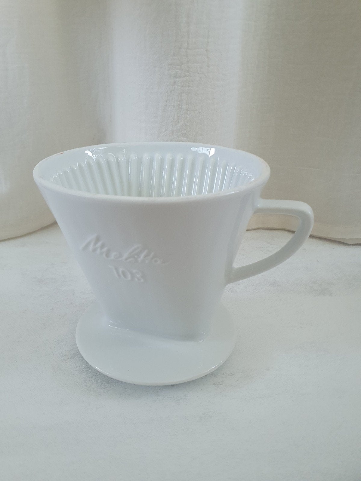Vintage Melitta Porseleinen Koffiefilter 10-15 kopjes, Ophalen