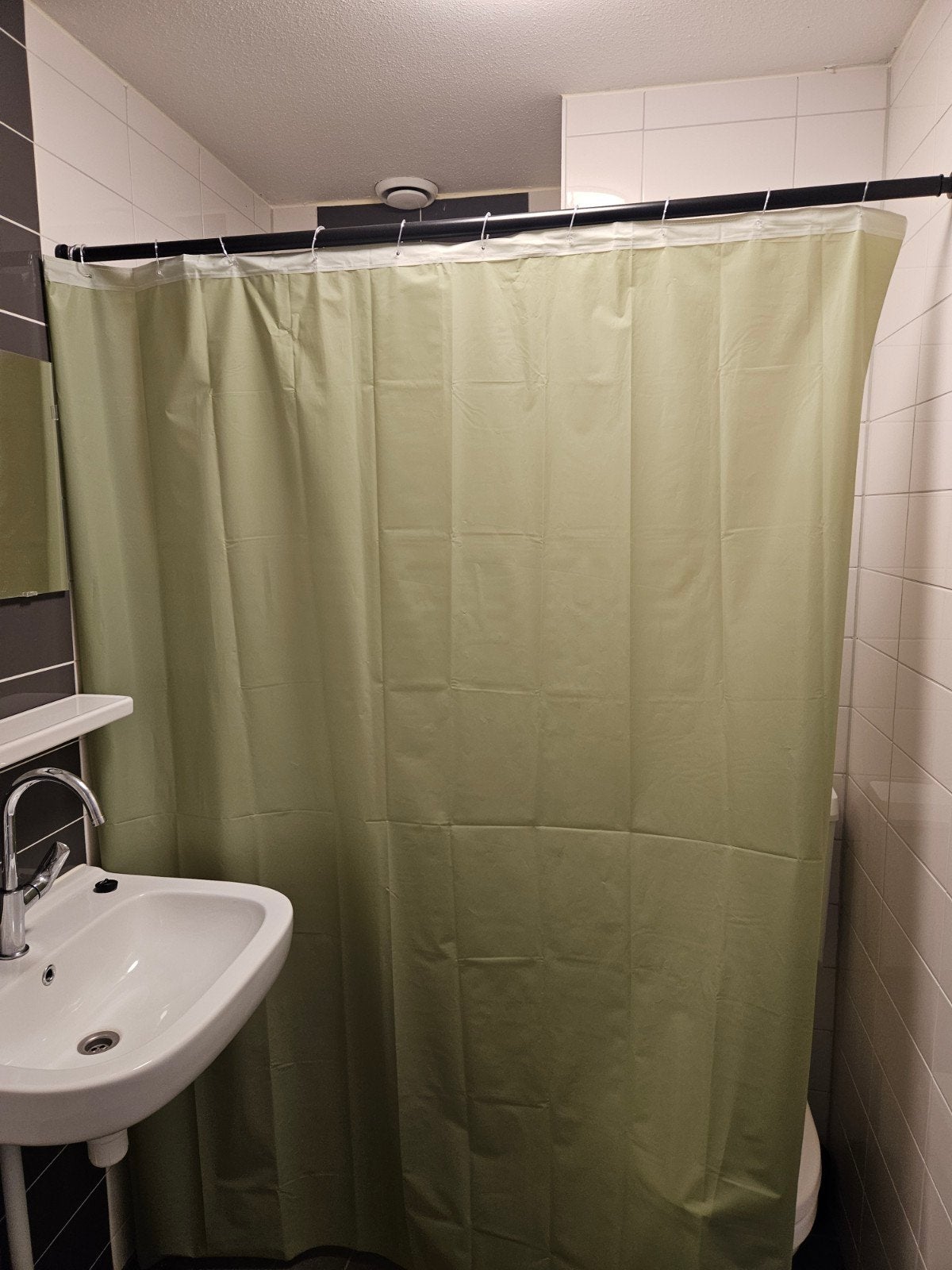 Verstelbare douchestang zonder boren, Ophalen of Verzenden, Gebruikt, Zwart, Douche-accessoire