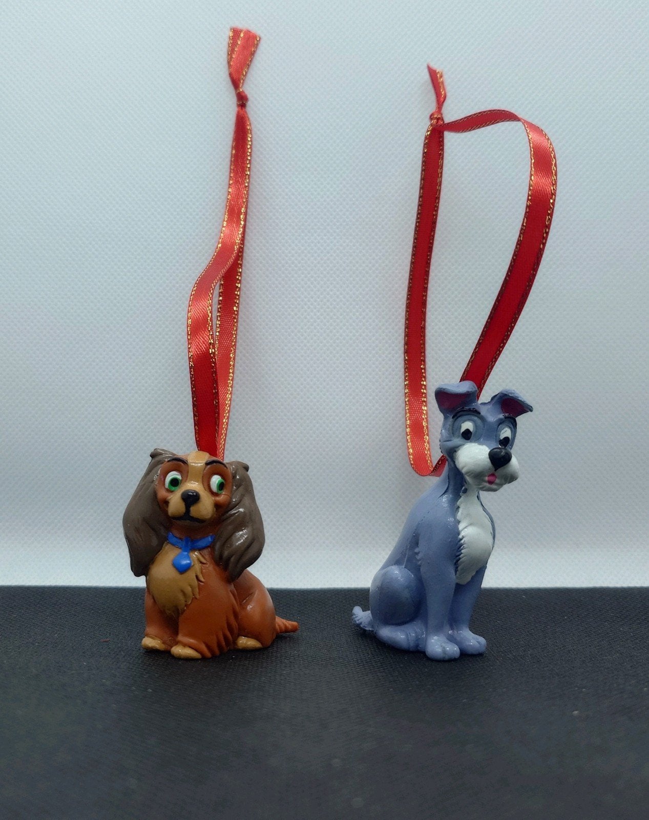 Disney Lady & Vagebond set kerst ornamenten ornament, Ophalen of Verzenden, Zo goed als nieuw