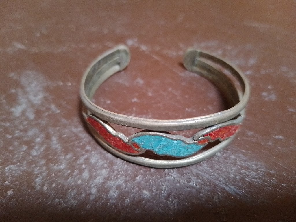 antieke Marokkaanse armband, Ophalen of Verzenden, Gebruikt, Zilver, Zilver