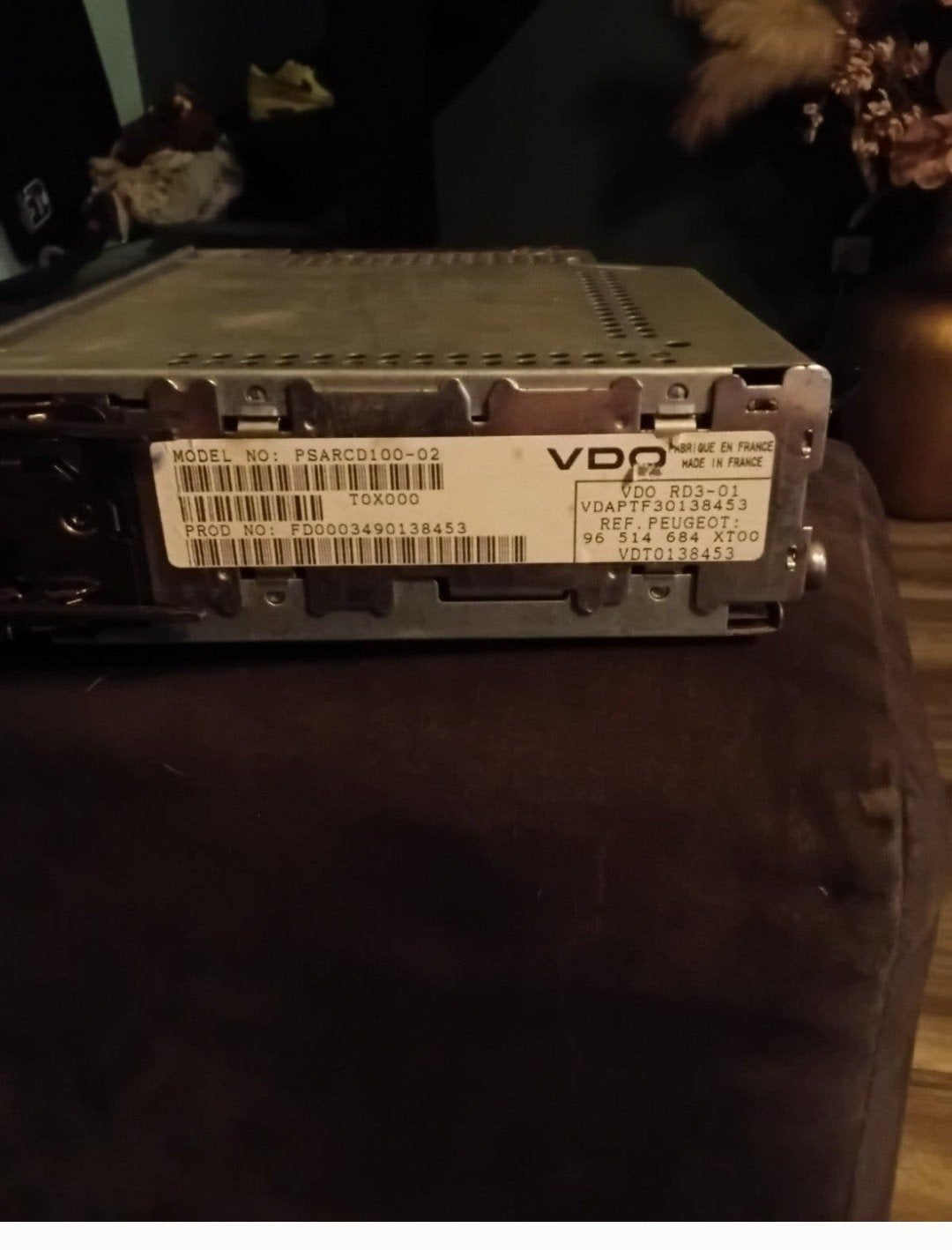 Originele autoradio Peugeot 206 (VDO RD3-01), Auto diversen, Ophalen of Verzenden, Gebruikt