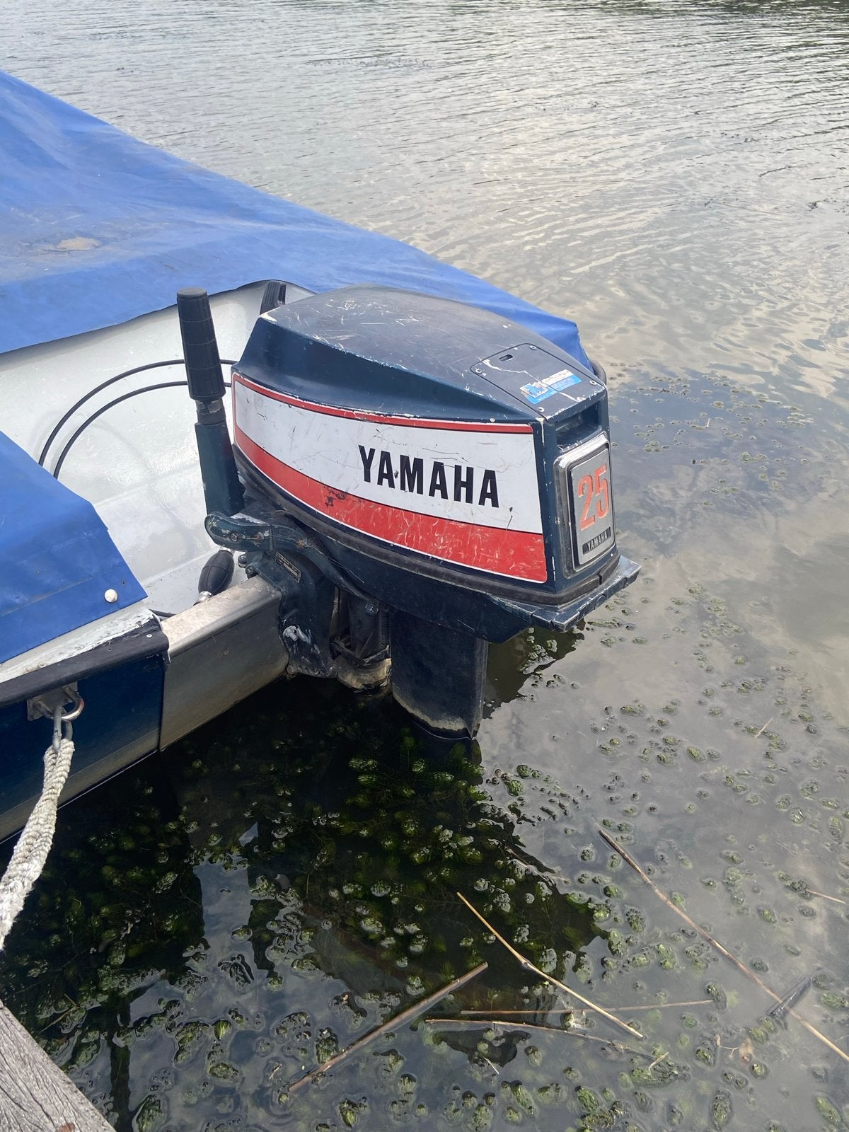 Yamaha 25pk 2-takt buitenboordmotor - Loopt als een zonnetje, Ophalen of Verzenden, Gebruikt, Motor en Techniek