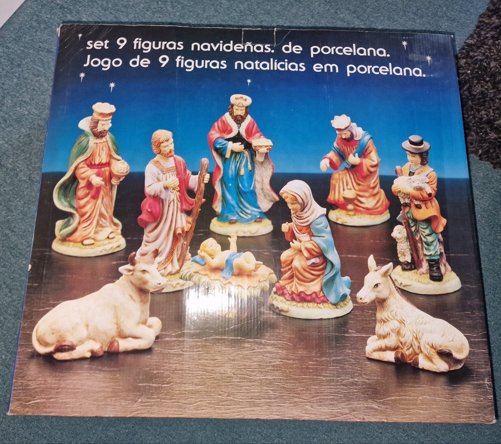9 kerststal beelden van porselein, Ophalen, Zo goed als nieuw