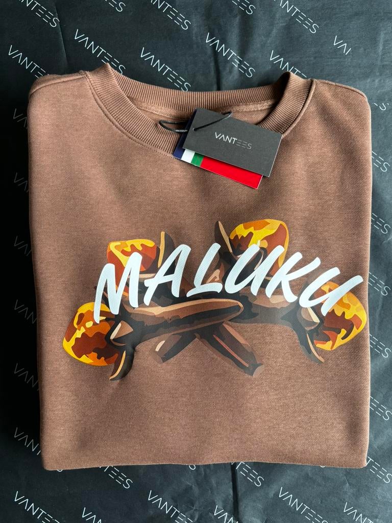 Maluku tjenkeh sweater, Verzenden, Nieuw, Maat 52/54 (L), Bruin