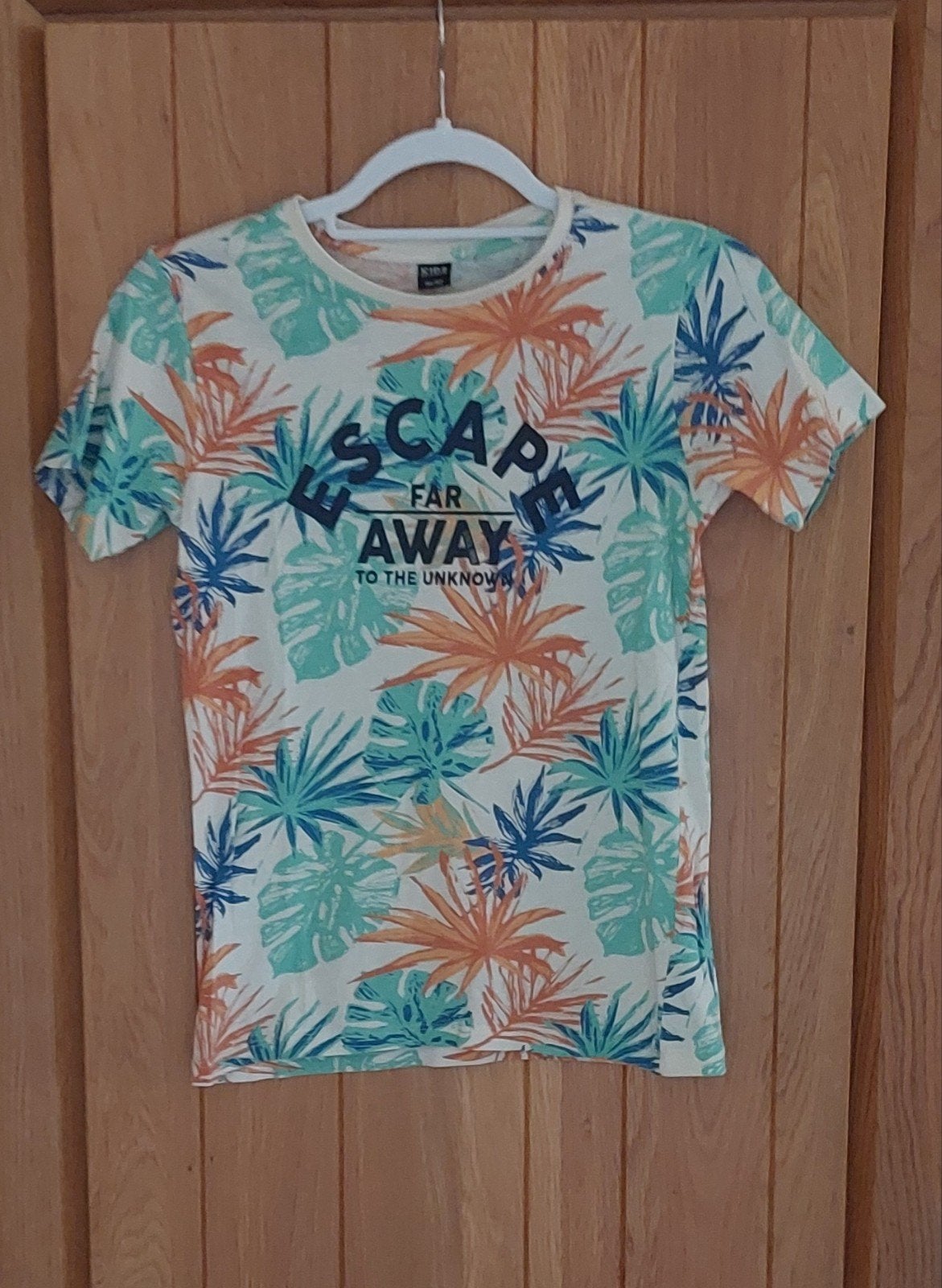 T-shirt met tropische print, maat 146/152, Kinderen en Baby's, Ophalen, Kids, Zo goed als nieuw, Shirt of Longsleeve