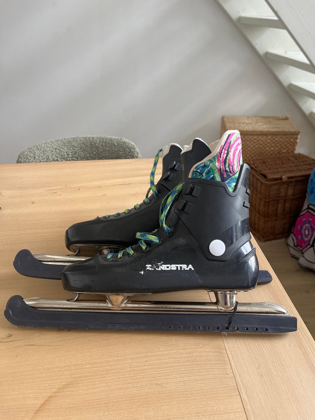 Zandstra Noren schaatsen, maat 43, Sport en Fitness, Ophalen, Noren, Gebruikt, Zandstra