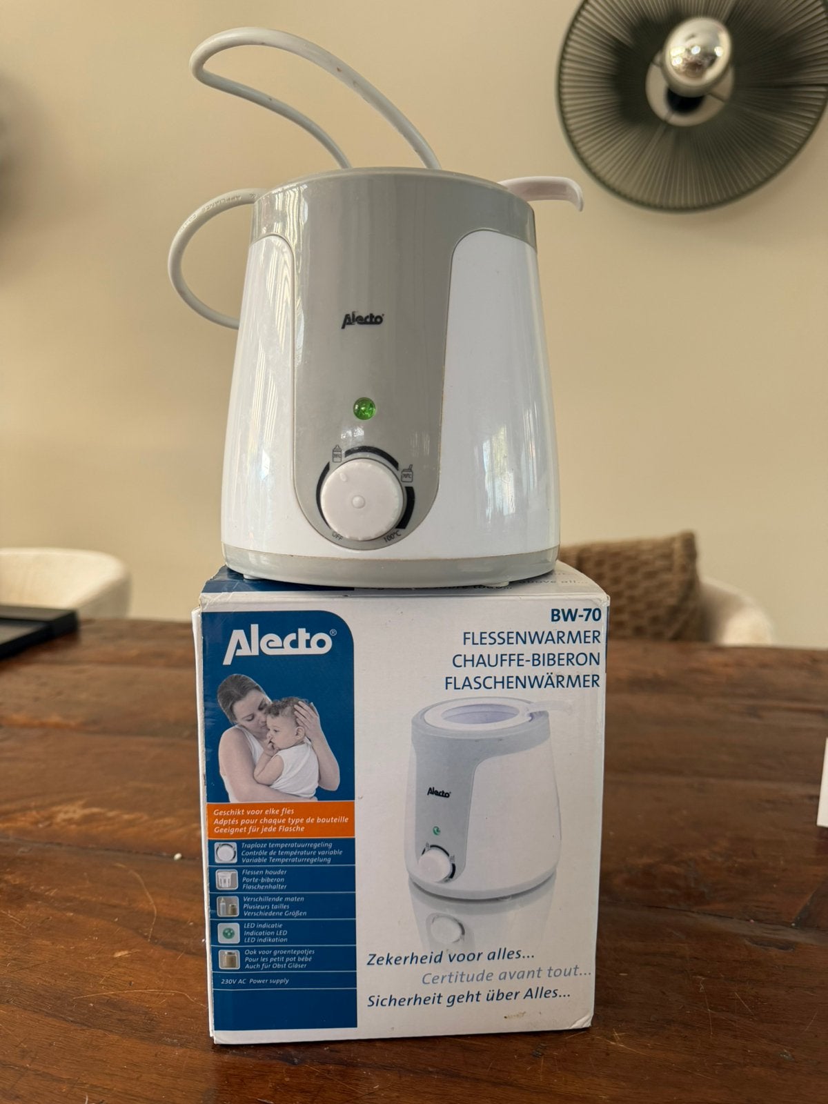 Alecto BW 70 flesverwarmer, Ophalen of Verzenden, Flessen- of potjesverwarmer, Alecto