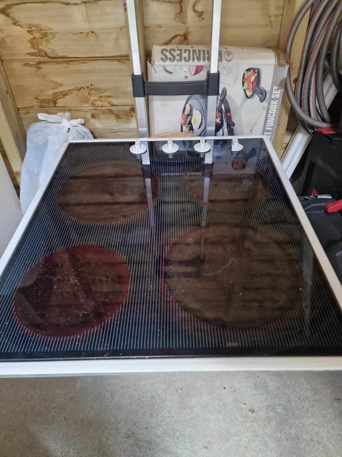 elektrische kookplaat, Ophalen, Zo goed als nieuw, Gevelraam of Ruit, Minder dan 80 cm