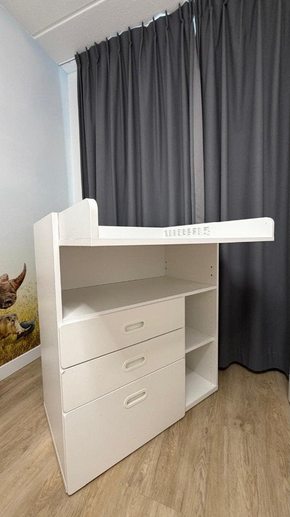 IKEA SMÅSTAD commode / Aankleedtafel met 3 lades – wit, Ophalen, 50 tot 70 cm, Zo goed als nieuw, 75 tot 100 cm