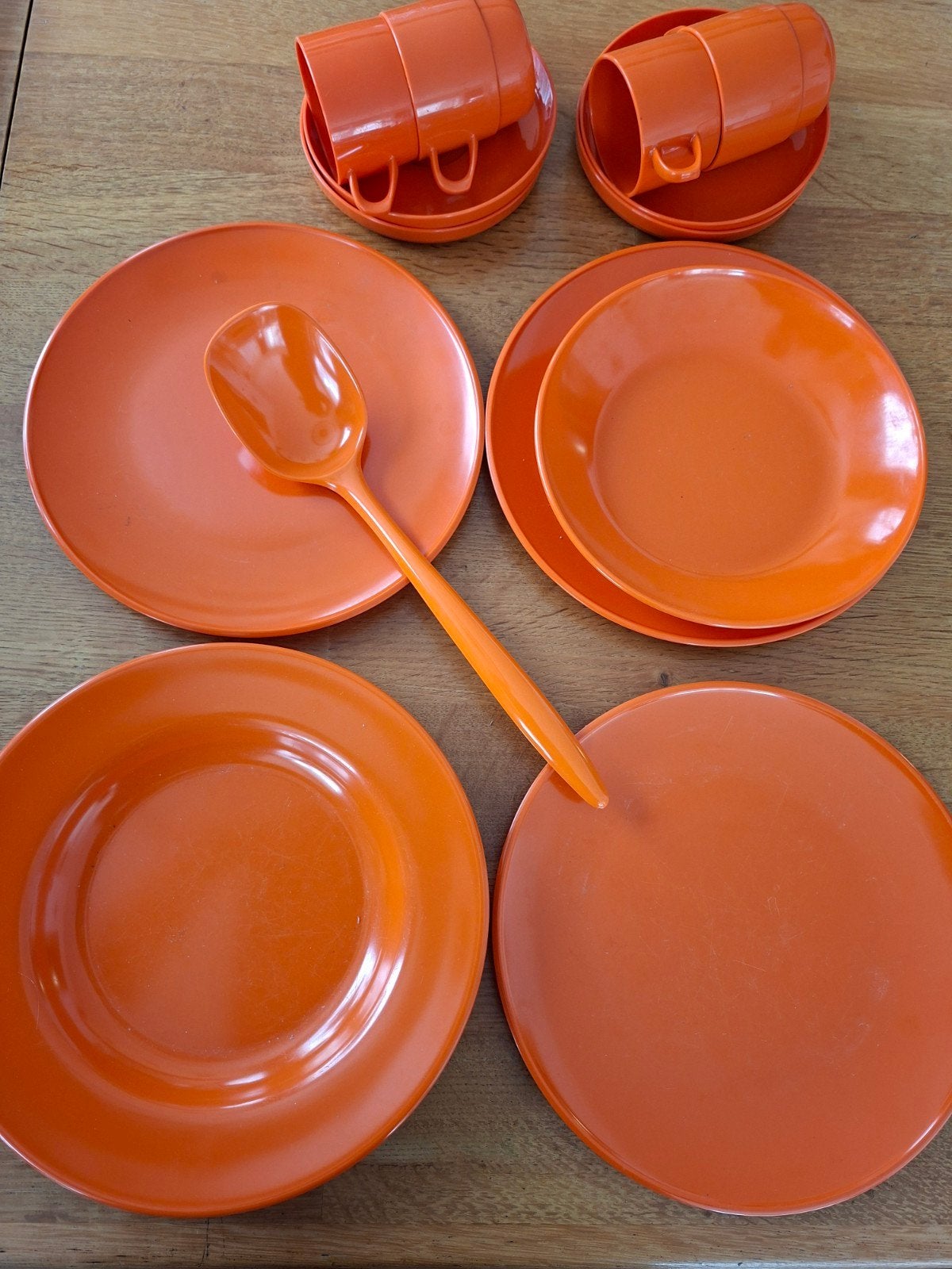 Mepal Servies - Vintage ( Oranje), Ophalen of Verzenden, Gebruikt